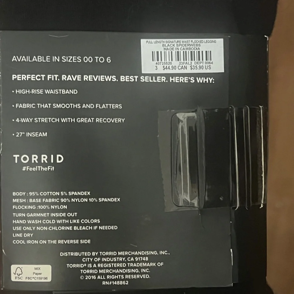 57. Torrid Black Full-Length Leggings *See description* - Picture 4 of 5